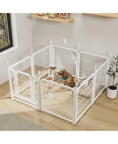 Streamdale Furniture Dog Playpen 8 Panels 24" Heavy Duty