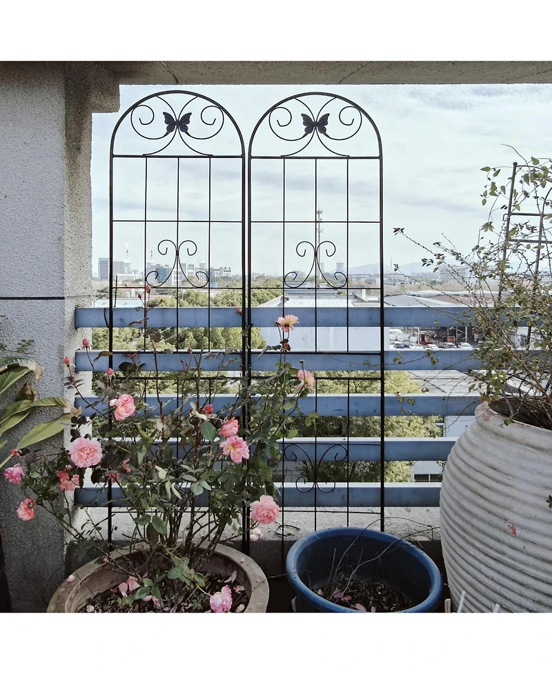 Streamdale Furniture Metal Garden Trellis 71" - 4 Pack