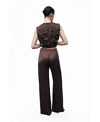 Nocturne Women's Beaded Embroidered Pants