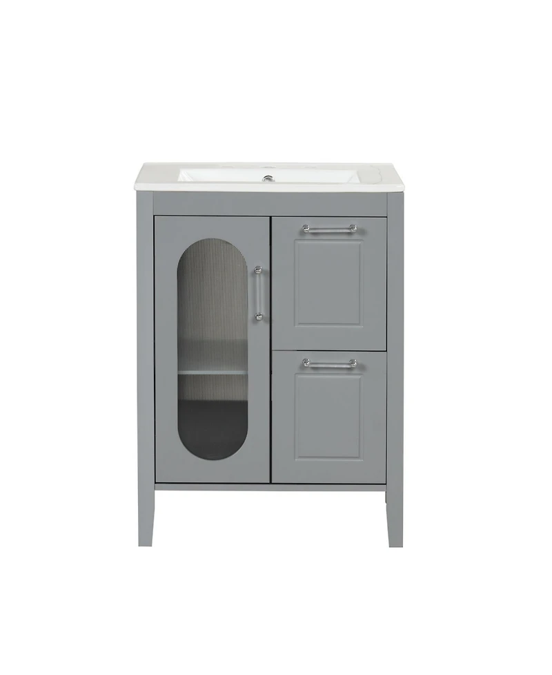 Streamdale Furniture 24" Bathroom Vanity with Sink & Drawers