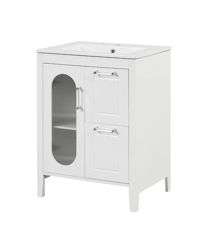Streamdale Furniture 24" Bathroom Vanity with Sink & Drawers