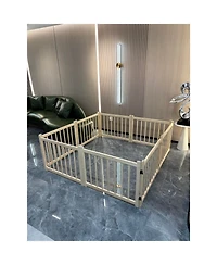 Streamdale Furniture Wooden Freestanding Pet Gate - 8 Panel 31"H