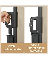 Streamdale Furniture Retractable Side Awning 118" x 63" Dark Grey