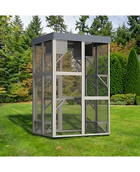 Streamdale Furniture 70.5" Outdoor Catio with Platforms & Napping Houses