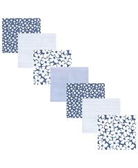 Hudson Baby Girls 7pk Cotton Flannel Receiving Blankets Bundle