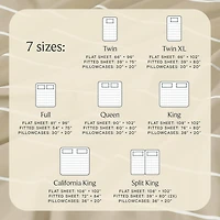 4PC Striped Silky Soft Cooling Deep Pocket Performance Sheet Set