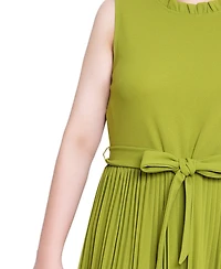 Ny Collection Women's Sleeveless Pleated Skirt Dress
