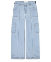abercrombie kids Girls High Rise Wide Leg Utility Jeans