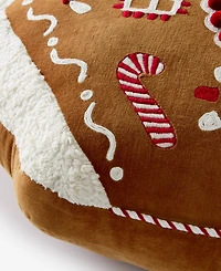 Holiday Lane Gingerbread House Decorative Pillow, 16" x 16", Macy's Exclusive