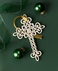 Lenox 2025 Snow Fantasies Cross Ornament
