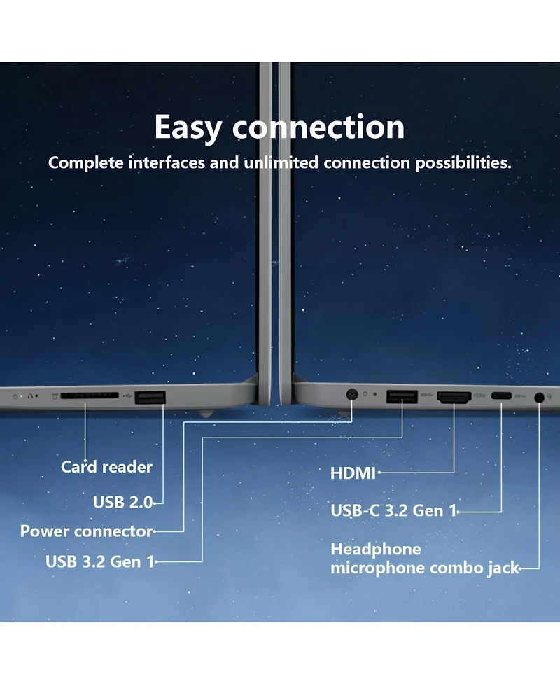 Lenovo IdeaPad 1 14" Daily Traditional Laptop Intel Celeron N4500 4GB Ram Intel Uhd Graphics 128GB eMMC Storage Windows 11 Home Hd 60Hz - Grey