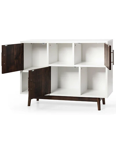 Volenca Wood Display Sideboard Storage Cabinet with Storage Compartments