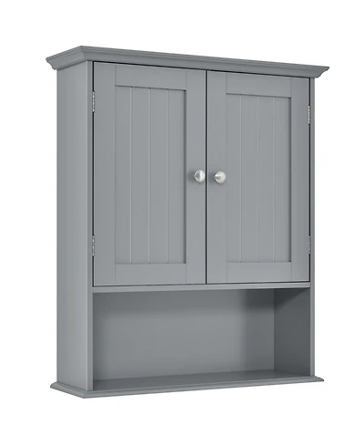 Volenca Wall Mount Bathroom Cabinet Storage Organizer with Doors and Shelves