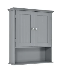 Volenca Wall Mount Bathroom Cabinet Storage Organizer with Doors and Shelves