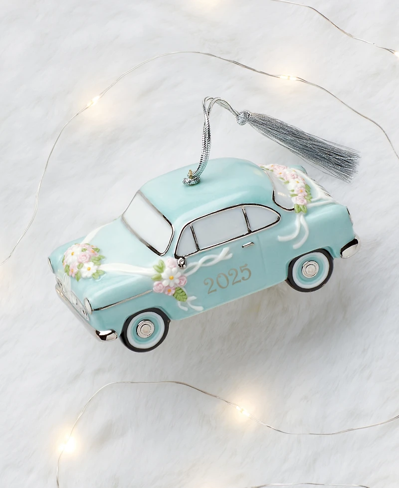 Lenox 2025 Just Married Vintage Car Ornament