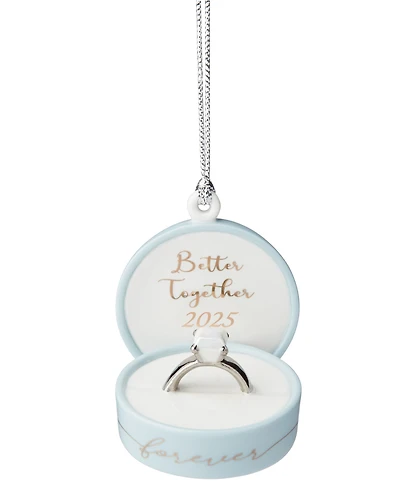 Lenox 2025 Together Forever Ring Box Ornament