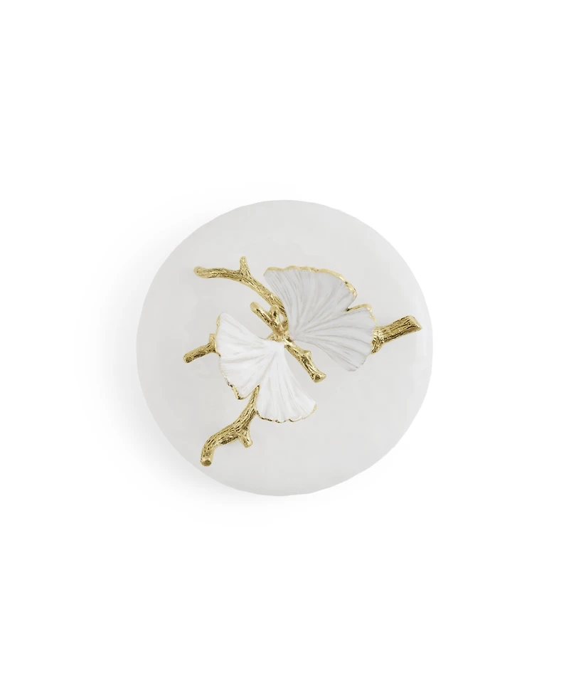 Michael Aram Butterfly Ginkgo Gold Medium Porcelain Canister