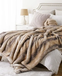 Battilo Luxury Tipped Faux Fur Throw, 50" x 60"
