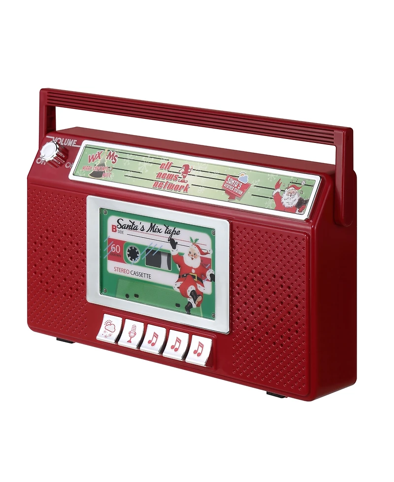 Mr. Christmas 7" Santa's Boom Box Radio