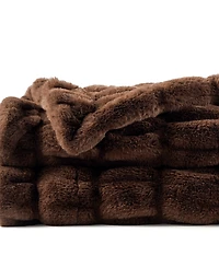 Battilo Luxurious Reversible Rabbit Faux Fur Throw
