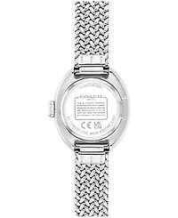 Coach Women's Sammy Silver Tone Stainless Steel Mesh Bracelet Watch, 22.5mm