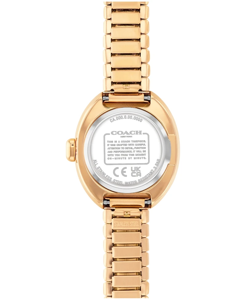 Coach Women's Sammy Gold Tone Stainless Steel Stretch Bracelet Watch