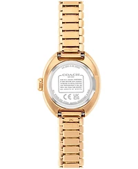 Coach Women's Sammy Gold Tone Stainless Steel Stretch Bracelet Watch