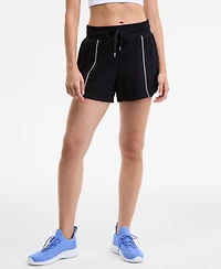 Id Ideology Women's Relaxed High-Rise Butter-Soft Shorts, Macy's Exclusive