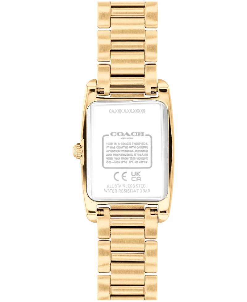 Coach Women's Reese Gold Tone Stainless Steel Bracelet Watch, 20mm