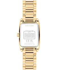 Coach Women's Reese Gold Tone Stainless Steel Bracelet Watch, 20mm