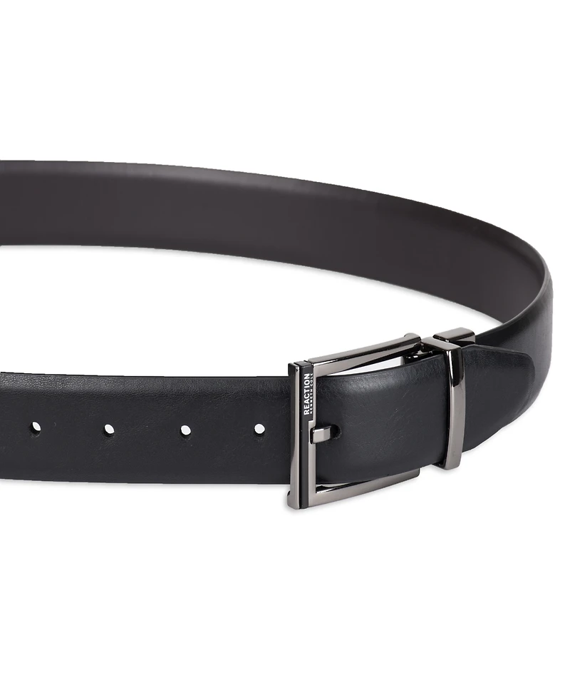 Kenneth Cole Reaction Men's 2-In-1 Reversible Feather Edge Dress Belt