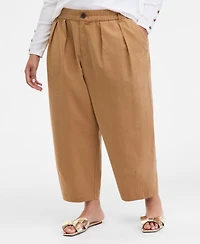 On 34th Trendy Plus High-Rise Pleated Barrel-Leg Pants, Macy's Exclusive