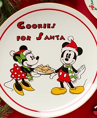 Lenox Disney Holiday Mickey Mouse Cookies for Santa Plate