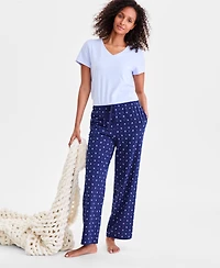 Charter Club Women's Knit Pajama Pants, Exclusively at Macy's