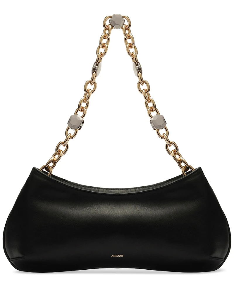 Arezzo Luna Small Leather Baguette