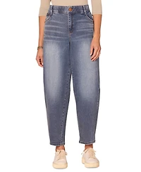 Democracy Women's High-Rise Ab-Solution Barrel-Leg Jeans