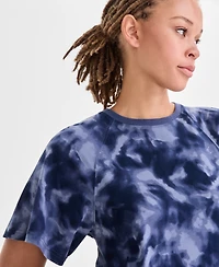 Id Ideology Women's Relaxed Smoky Dye Crewneck T-Shirt Dress, Macy's Exclusive