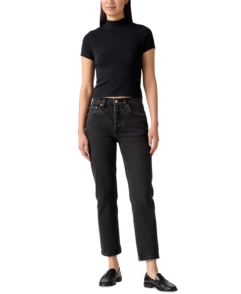Levi's Women's 501 Original-Fit Cropped Straight-Leg Jeans