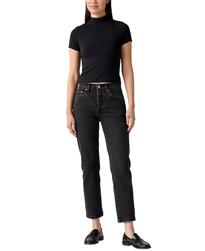 Levi's Women's 501 Original-Fit Cropped Straight-Leg Jeans