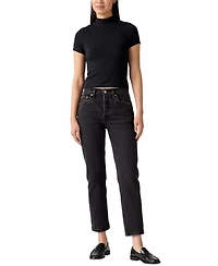 Levi's Women's 501 Original-Fit Cropped Straight-Leg Jeans