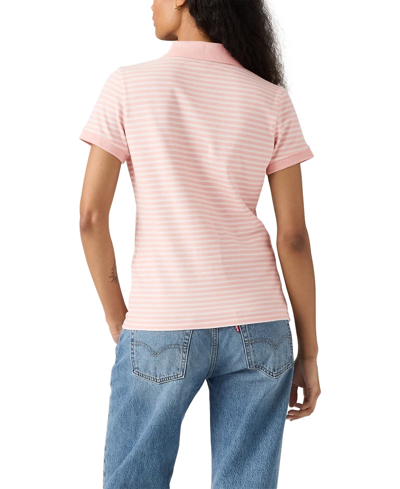 Levi's Women's Short-Sleeve Pique Knit Polo Shirt