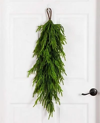 Nearly Natural 3" Artificial Touch Norfolk Island Pine Teardrop with Natural Look