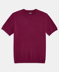 Club Room Men's Regular-Fit Textured 100% Cashmere Sweater T-Shirt, Macy's Exclusive