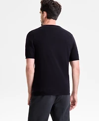 Club Room Men's Regular-Fit Textured 100% Cashmere Sweater T-Shirt, Macy's Exclusive