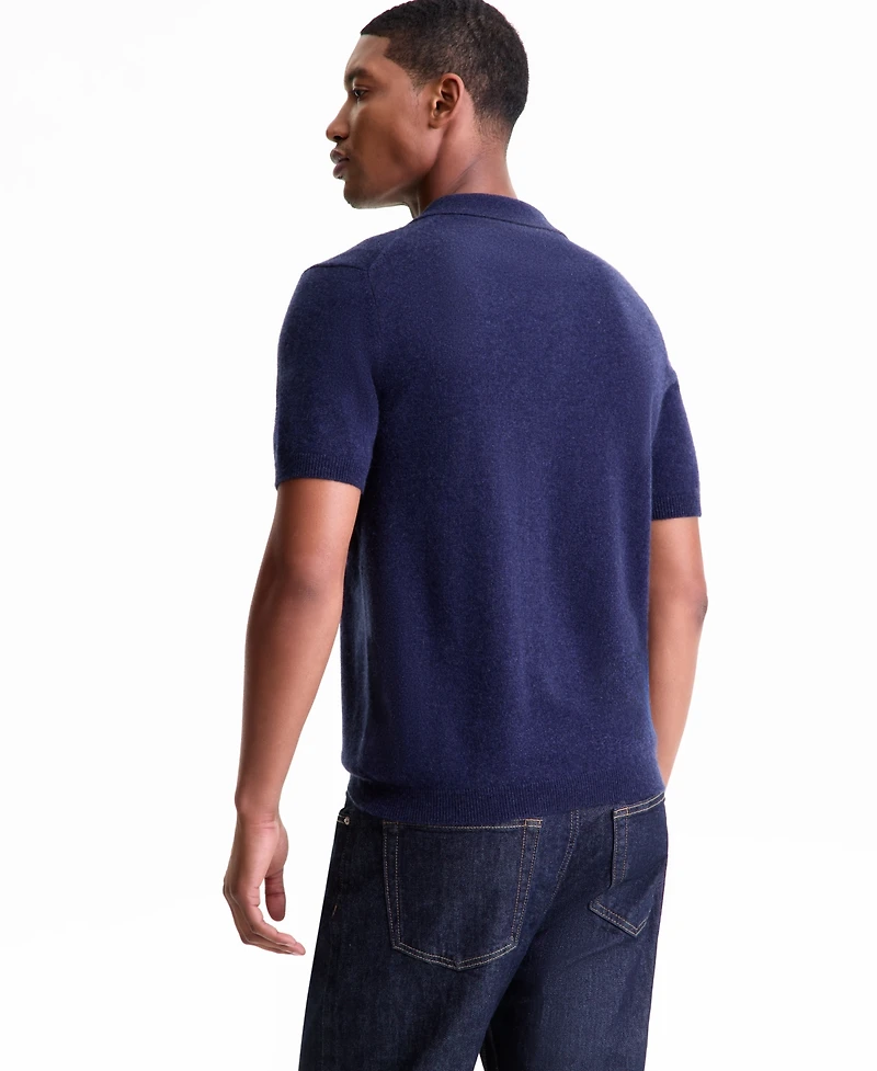 Club Room Men's Regular-Fit 100% Cashmere Sweater Polo Shirt, Macy's Exclusive