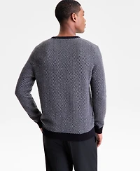 Club Room Men's Regular-Fit Herringbone 100% Cashmere Sweater, Macy's Exclusive
