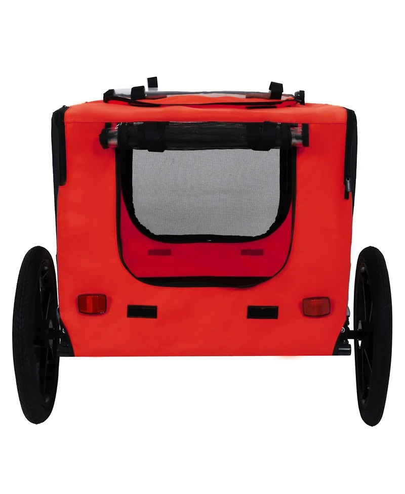 Streamdale Furniture Pet Bike Trailer - Folding Quick Release Leash