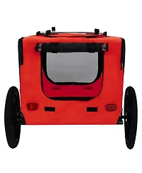 Streamdale Furniture Pet Bike Trailer - Folding Quick Release Leash