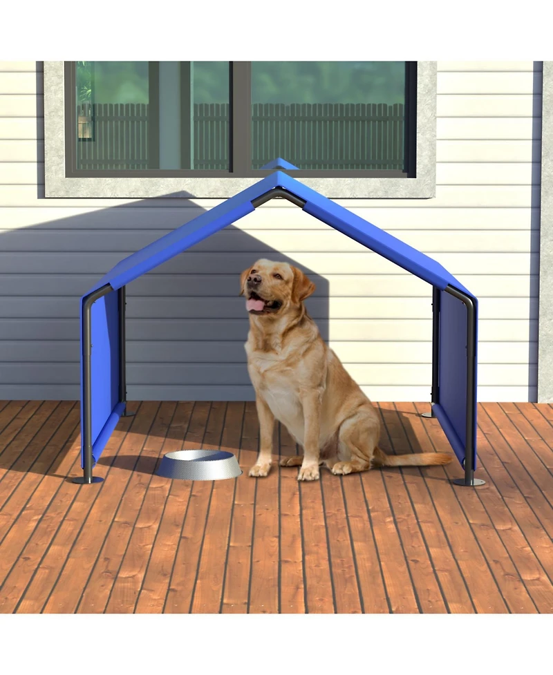 Streamdale Furniture Dog Shade Shelter - Waterproof Sun Protection Blue