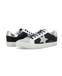 Vintage Havana Grande - Black Grey Quilted Women's's Sneaker by